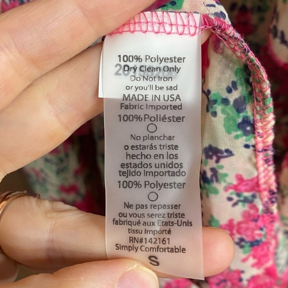 LuLaRoe Pink Floral Long Lined Open Front Semi Sheer Kimono Duster Size Small - Picture 5 of 5